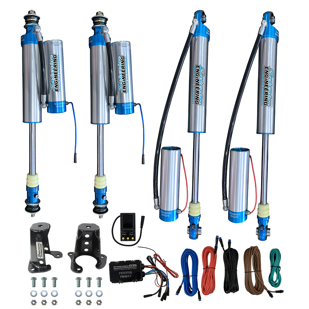 Superior Electric (ECDS) In Cab Adjustable 2.5 Monotube Remote Reservoir Shock Kit 5 Inch (125mm) Lift Suitable for Nissan Patrol GQ/GU (Kit) (Shock Kit Only) - SUPECDS-PAT-5
